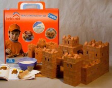 „Brickmaster Castle Art.T101“ statybinis konstruktorius - tikros molio plytos vaikams