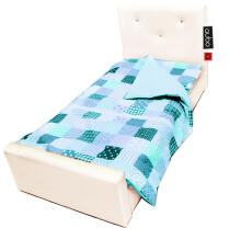 MD BEDDY Арт.83297 Eco leather wooden base bed 140x70 cm