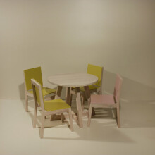 Tilibs&Lacis Art. KK1 Koka krēsliņš (krāsa: Pink)