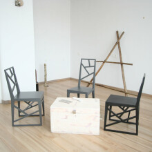 „Tilibs“ ir „Lacis“ menas. KFH1 Medinė kėdė (spalva: Natūrali)