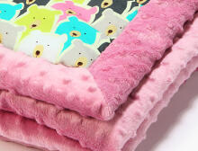 La Millou Art. 83422 Infart Blanket Polar Bears Dusty Rose