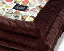 La Millou Art. 83444 Infart Blanket Cupcakes Chocolate Augstākās kvalitātes divpusēja sedziņa (65x75 cm) 