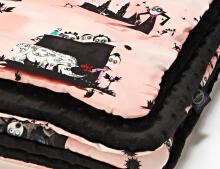 La Millou Art. 83453 Toddler Blanket Creepy Lou Rose Black