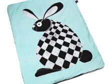 „La Millou“ menas. 83454 Toddler antklodė „Follow Me Black Premium“ kokybės dvipusė antklodė (80x100 cm)