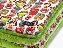 La Millou Art. 83455 Toddler Blanket Wild Owls Green