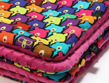 La Millou Art. 83457 Toddler Blanket Jelly Bears Raspberry
