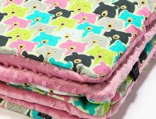 La Millou Art. 83460 Toddler Blanket Polar Bears Dutsy Rose Высококачественное детское двустороннее одеяло от Дизайнера Ла Миллоу (80x100 см)