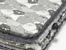 La Millou Art. 83463 Toddler Blanket Graphite Sheep Family Grey
