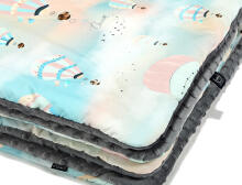 La Millou By Wikilistka Art. 83474 Toddler Blanket Vintage Ballons Grey