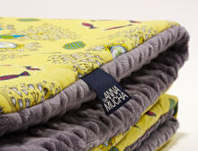 La Millou By Anna Mucha Art. 83490 Toddler Blanket Skulls Yellow Grey