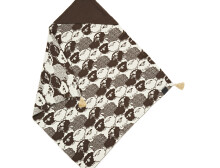 La Millou Art. 83600 Cotton Tender Blanket Latte Sheep Высококачественное детское двустороннее одеяло с капюшоном (80x80 см)