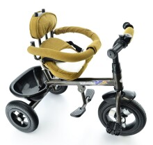 Kids Trike Art.T306E Yellow Детский трехколесный велосипед - трансформер с интегрированной функцией прогулочной коляски