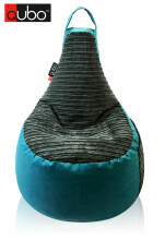 „Qubo Fusion Designer Seat Art“ 84304 maišelis, pūstukai, minkšti pupelių krepšiai, sėdmaišiai