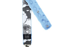 La Millou Art. 84426 Pacifier Hander Graphite Sheep Family&Sky