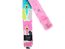 La Millou Art. 84434 Pacifier Hander Polar Bears&Dusty Rose