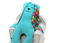 „La Millou“ menas. 84572 „Big Bunny Dobbit Teal Jelly Bears“ minkštas miego žaisliukas Triušis