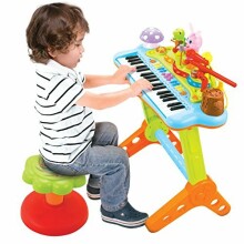 PW Toys Art.IW344 Bērnu interaktīvas klavieres +mikrofons