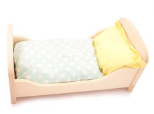 Goki VG51805 Bedding set for doll's, polka dots