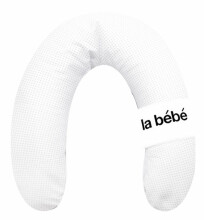 „La Bebe ™“ turtinga perlų pilka satino slaugos motinystės pagalvė, art. 81027 Pasaga (pasaga) kūdikiui maitinti, miegoti, pasaga nėščioms moterims 30 * 175