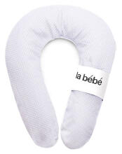 La Bebe™ Snug Cotton Nursing Maternity Pillow Art. 8955 Pearl Grey Satin