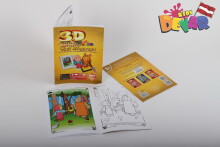 Kids Devar Art.54253 3D Krasojamā pasaku grāmata Trīs lāči