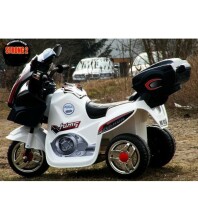 POLICE HC-1018 motociklas su balta baterija