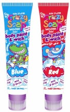 Kids Stuff Crazy Soap Crocodile Blue ķermeņa krāsas, 150ml