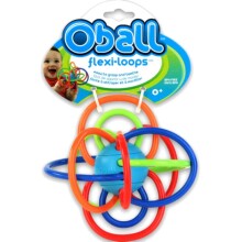 Oball Flexi&Loops Art.452626 Maiga аttīstošā rotaļlieta - zobu riņķis OB 81526
