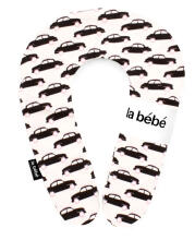 La Bebe™ Snug Pillow Art.85470 Cotton Nursing Maternity Cars Black/Pink, 20x70 sm
