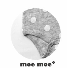 MoeMoe Art.37708 Zīdaiņu kokvilnas bodijs ar īsajām piedurknēm  [62-86]