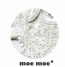 „MoeMoe Art.63927“ kūdikio medvilninis bodis trumpomis rankovėmis [62-86]