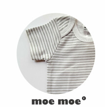 MoeMoe Art.78186 Детский бодик с коротким рукавом из хлопка [62-86]