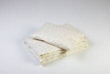 „Troll“ rinkinys lovytės svajonių menui. BCT-DPFE03 Pūkinė antklodė (antklodė) ir pagalvė lovelei (95х125 / 32x52 cm)