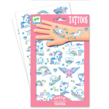„Djeco“ tatuiruotės „Unicorns Art.09575“ tatuiruočių rinkinys