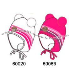 Huppa '17 Minny Art.80350000-60063 Теплая вязанная шапочка для деток с хлопковой подкладкой (S-M)