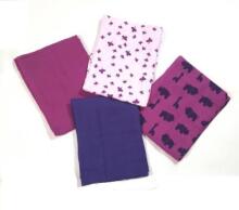 Pippi 1266 Diapers ass. printed 70x70 crochet edge (1-pack)