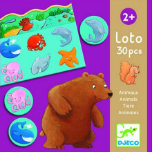 Djeco Lotto Animals Art.DJ08120 Развивающая игра лото- Животные