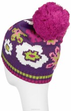Huppa '17 Floral Art. 80360000-60073 Теплая вязанная шапочка для деток (р.L-XL)