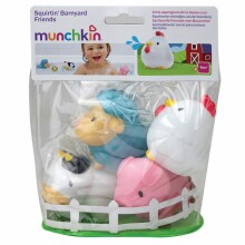 Munchkin Squiritin Farmyard Friends Art.012000 комплект игрушек для ванны(4шт.)