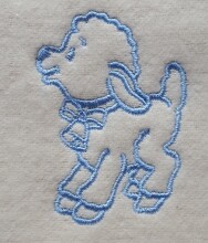 WOT ADCP 001/1 Mėlyna Aukštos kokybės vaikiška medvilninė antklodė (antklodė) 70x100 cm