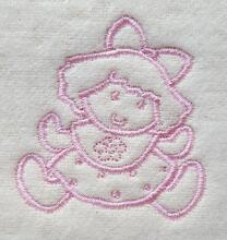 WOT ADCP 001/1 Pink Baby Blanket 100% Cotton 70x100 cm