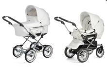Emmaljunga '17 Mondial Duo Combi Art. 11715 White Leatherette