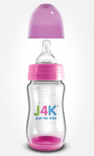 J4K Pink Art.JK008 Anti-moneta maitinimo buteliukas 260ml