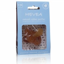 Hevea Duck Art.141128 Анатомическая/ортодонтическая Пустышка из 100% натурального каучука 0-3 мес.