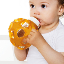 Hevea Baby Glass Bottle Стеклянная бутылка с соской и мягкий шарик из 100% натурального (природного) каучука от 0+ месяцев.