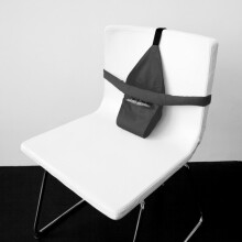 MiniMonkey® Mini Chair Seat Black - easy to clean Mobīla universāls auduma barošanas krēsliņš transformeris