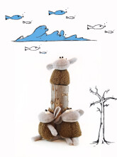 „Eco Wool Sweety Art.1424“ minkštas žaislas iš natūralios vilnos