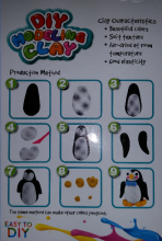 DiniRun Art.7421 Modelēšanas komplekts ( malu masa ) Pingvīni