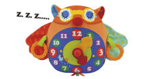 K's Kids Day N Night Owl Clock Art.KA10662