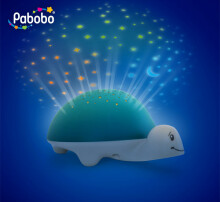 Pabobo Star Projector Turtle Grey Art.TP02-GRAY  projektors-naktslampiņa Bruņurupucis